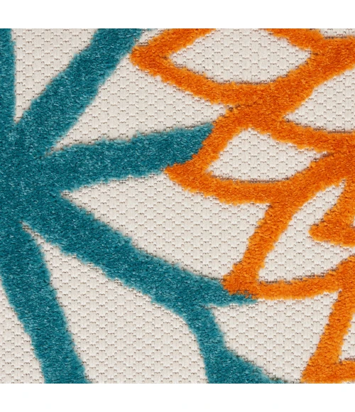 Nourison Aloha Area Rug ALH05 Turquoise Multicolor