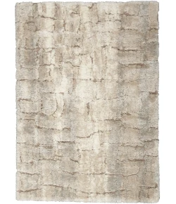 Nourison Dreamy Shag Ivory Beige DRS09 3ft. x 5ft. Rect. Rug