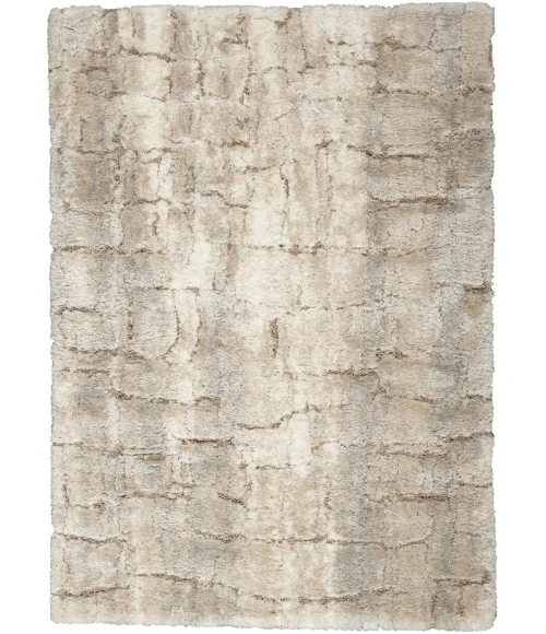 Nourison Dreamy Shag Ivory Beige DRS09 3ft. x 5ft. Rect. Rug