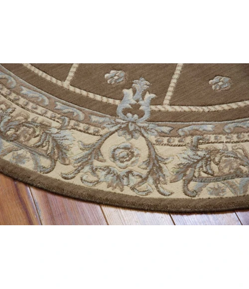Nourison Ashton House Round Area Rug AS03-Mink