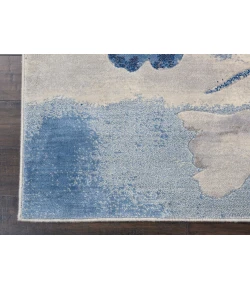 Nourison Home Somerset ST18 Ivory Blue 6 ft. 7 in. X 9 ft. 7 in. Area Rug