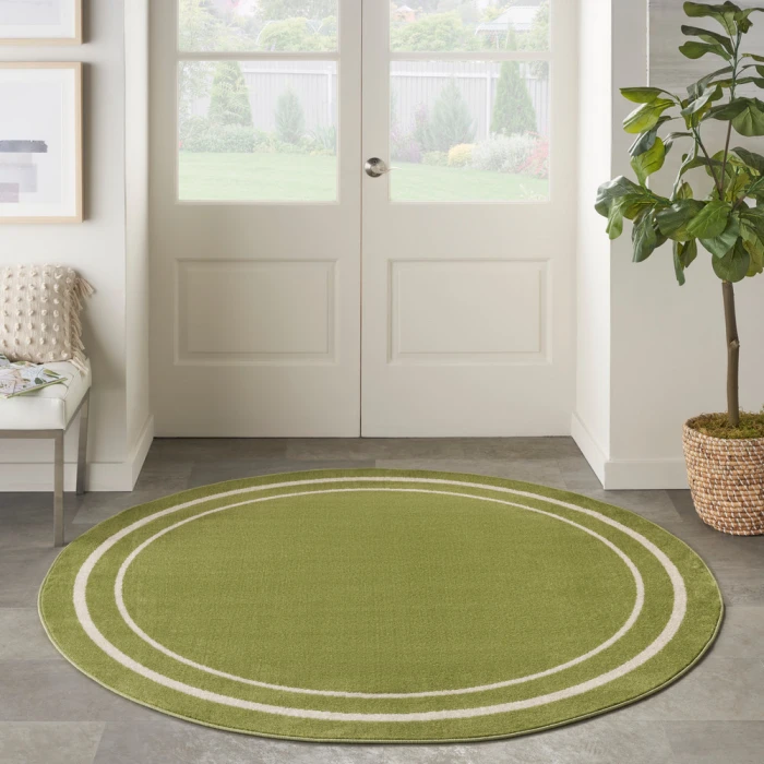 Nourison Nourison Essentials Area Rug NRE02 Green Ivory