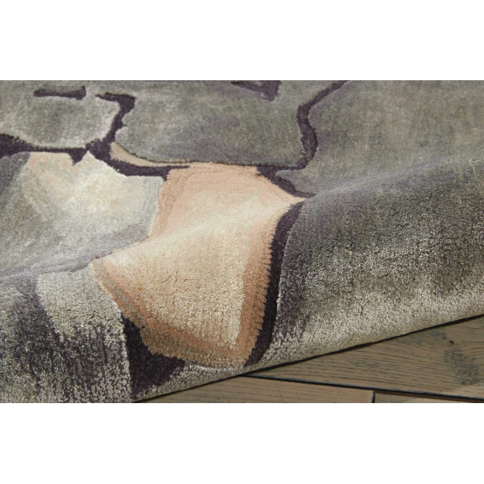 Nourison Prismatic Area Rug PRS02 Beige/Silver 5'6" x 7'5"