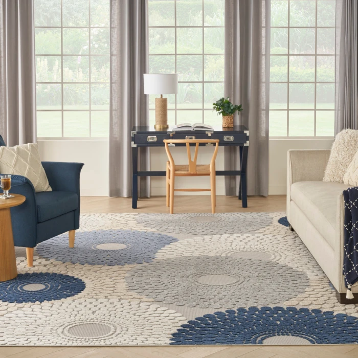 Nourison Aloha Area Rug ALH29 Blue/Grey