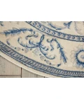 Nourison Somerset Round Area Rug ST02-Ivory/Blue