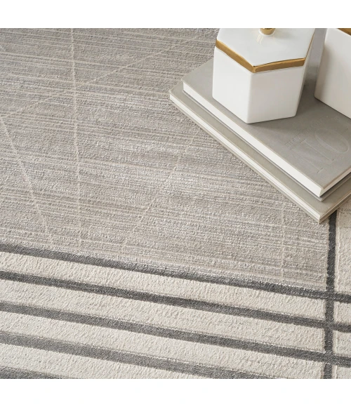 Nourison Desire Area Rug DSR01 Grey Silver