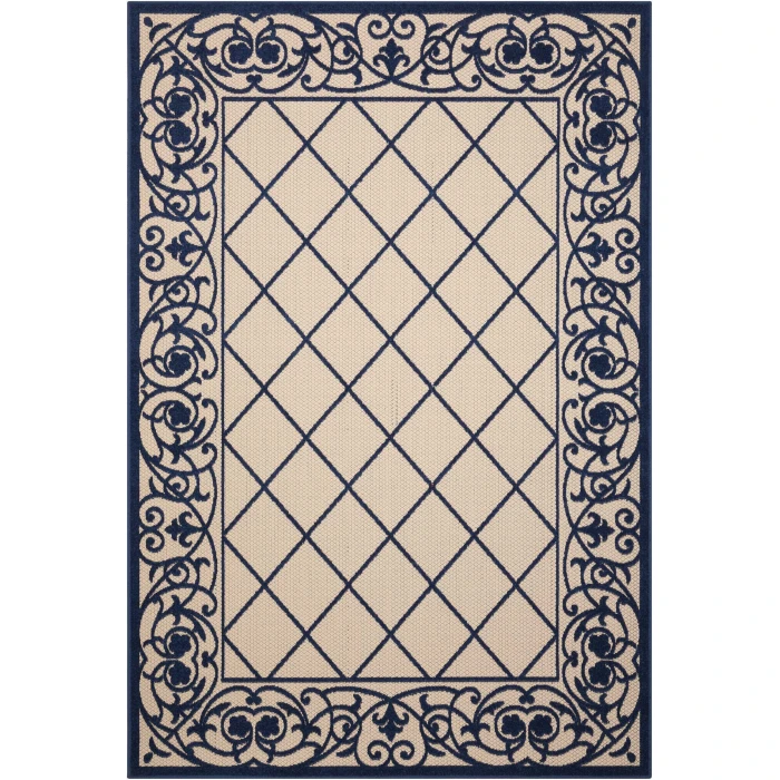 Nourison Home Aloha Blue ALH16 9ft.6in. x 13ft. Rect. Rug
