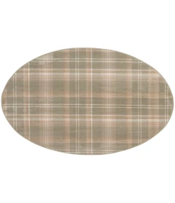 Nourison Home Grafix GRF03 Olive 4 ft. Round Area Rug