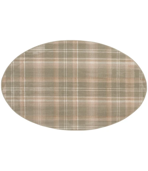Nourison Grafix Olive GRF03 4 ft. Round Rug