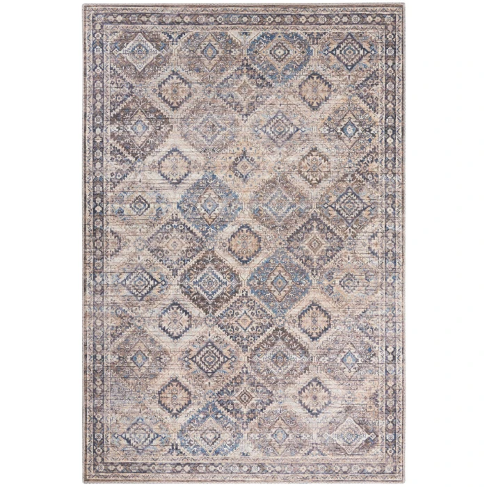 Nicole Curtis Machine Washable Series 1 Area Rug SR103 Ivory/Latte