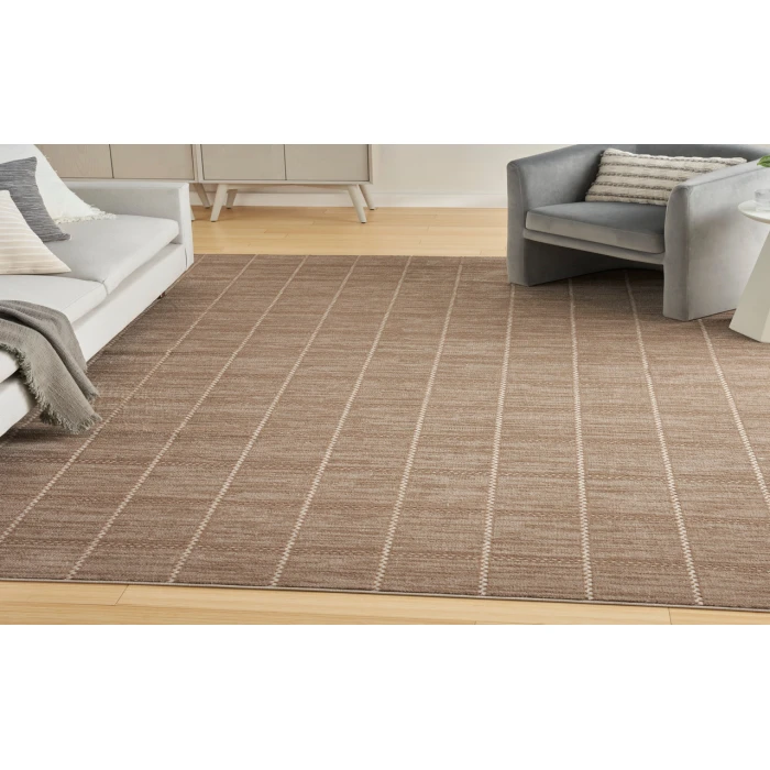 Nourison Serenity Home Mocha Ivory SRH05 9 ft. X 12 ft. Rectangle Rug