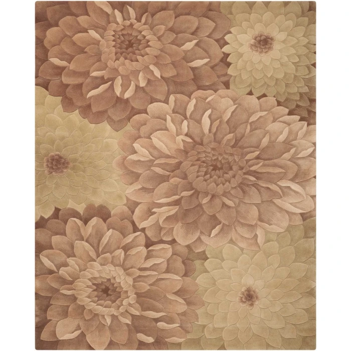 Nourison Tropics Area Rug TS11-Taupe/Green