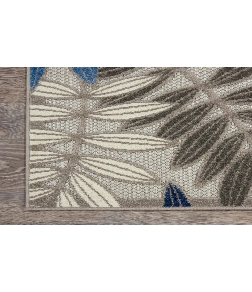 Nourison Aloha Grey Blue ALH18 9 ft. X 12 ft. Rectangle Rug