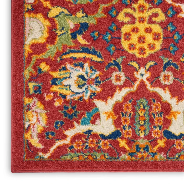 Nourison Allur Area Rug ALR03-Red Multicolor