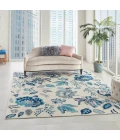 Nourison Tranquil Area Rug TRA02-Ivory/Light Blue