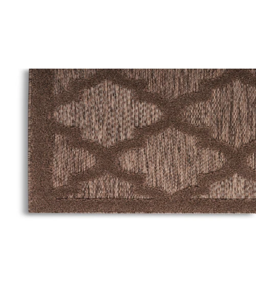 Nourison Easy Care Brown NES01 4 ft. X 6 ft. Rectangle Rug