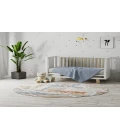 Nourison Astra Machine Washable Ivory ASW01 4 ft. Round Rug
