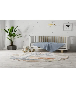 Nourison Home Astra Machine Washable ASW01 Ivory 4 ft. Round Area Rug