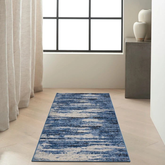 Calvin Klein River Flow Area Rug RFV01 Blue/Grey