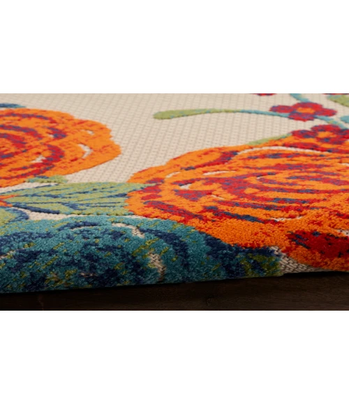 Nourison Aloha Ivory Multicolor ALH32 3 ft. 6 in. X 5 ft. 6 in. Rectangle Rug