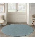 Nourison Washable Solutions Aqua WSL01 8 ft. X Round Rug