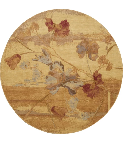 Nourison Somerset Round Area Rug ST18-Beige