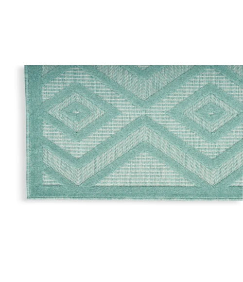 Nourison Versatile Aqua/Teal NRV01 2 ft. X 4 ft. Rectangle Rug