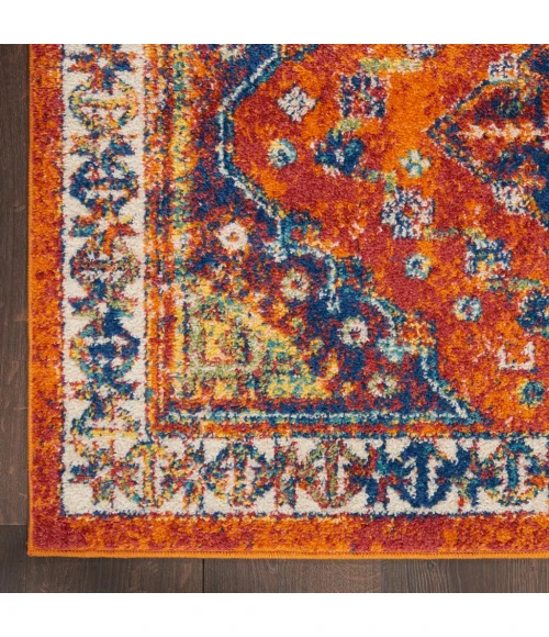 Nourison Allur Area Rug ALR02-Orange Multicolor