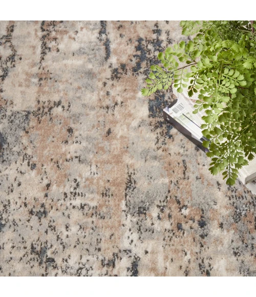 Nourison Quarry Beige Grey QUA01 4 ft. X 6 ft. Rect. Rug