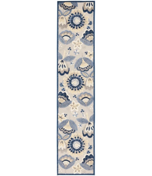 Nourison Aloha Area Rug ALH17-Blue/Grey