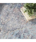 Nicole Curtis Machine Washable Series 1 Area Rug SR104 Blue 5' x 7'