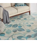 Nourison Tranquil Area Rug TRA03-Ivory/Turquoise