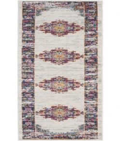 Nourison Home Passion PSN03 Ivory Blue 2 ft. 2 in. X 10 ft. Area Rug