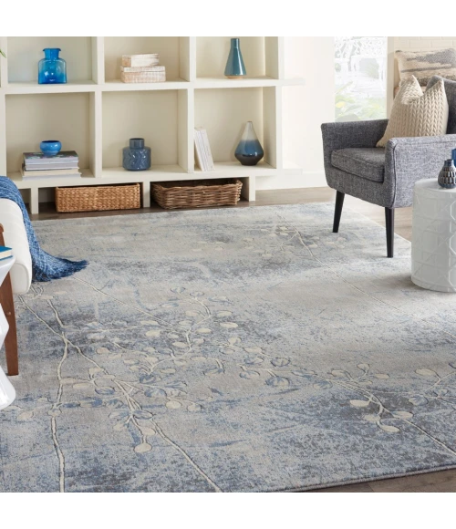 Nourison Somerset Area Rug ST74-Silver/Blue