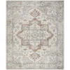 Nourison Astra Machine Washable Grey Multicolor ASW12 7ft. x 10ft. Rect. Rug