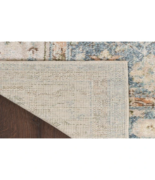Nourison Astra Machine Washable Silver Blue ASW11 7 ft. 10 in. X 10 ft. Rectangle Rug