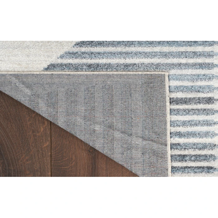 Nourison Astra Machine Washable Ivory Blue ASW03 2 ft. X 6 ft. Rectangle Rug