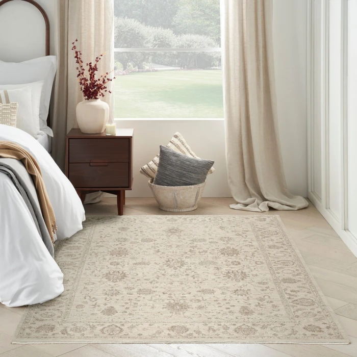 Nourison Shadows Ivory SHW07 4 ft. X 6 ft. Rect. Rug