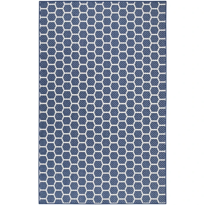 Nourison Twist Reversible Navy TWS01 6 ft. X 9 ft. Rect. Rug