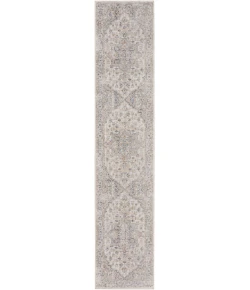 Nourison Home Astra Machine Washable ASW12 Silver Grey 2 ft. 2 in. X 12 ft. Area Rug