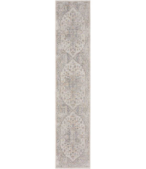 Nourison Astra Machine Washable Area Rug ASW12 Silver Grey