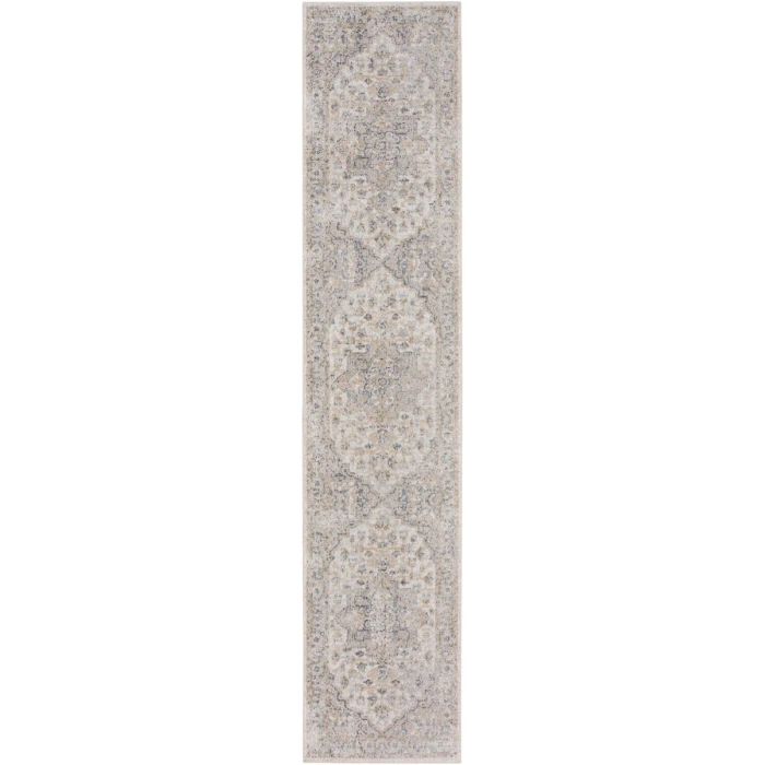 Nourison Astra Machine Washable Area Rug ASW12 Silver Grey