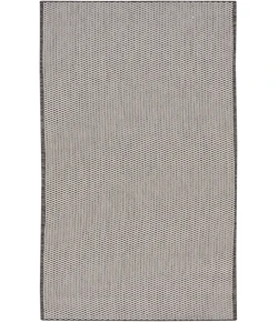 Nourison Home Courtyard COU01 Ivory Charcoal 2 ft. 2 in. X 10 ft. Area Rug