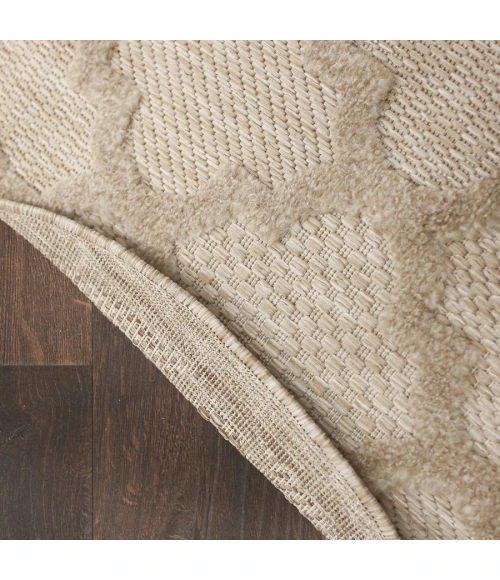 Nourison Home Easy Care Cream NES01 8 ft. Round Rug