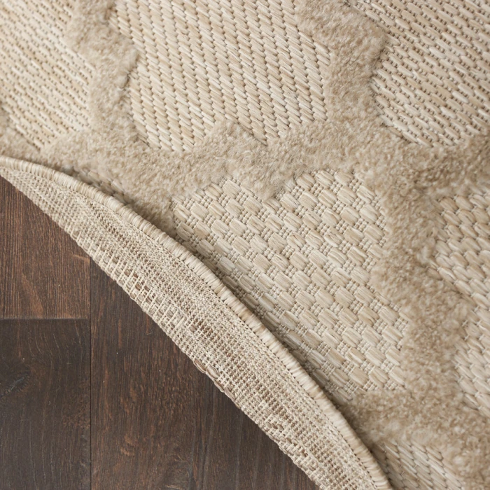 Nourison Home Easy Care Cream NES01 8 ft. Round Rug
