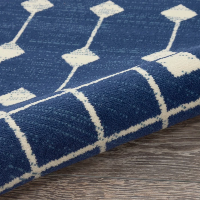 Nourison Grafix Round Area Rug GRF37-Navy