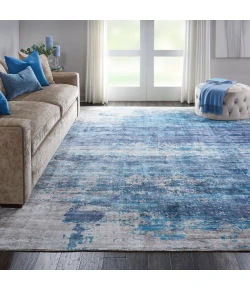 Nourison Home Safari Dreams KI374 Teal 9 ft. X 12 ft. Area Rug