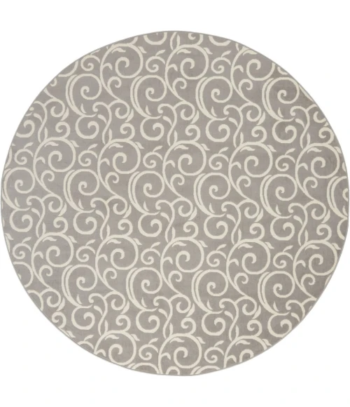 Nourison Grafix Round Area Rug GRF19-Grey