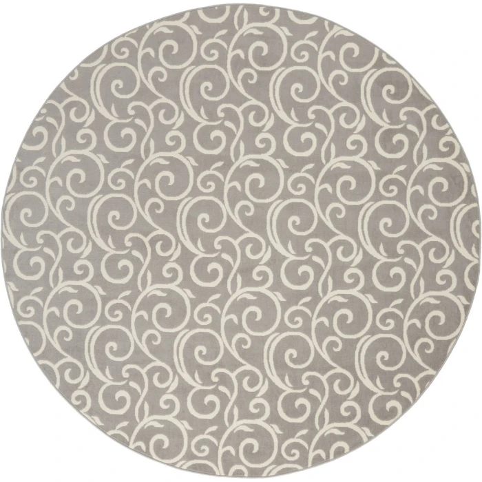 Nourison Grafix Round Area Rug GRF19-Grey