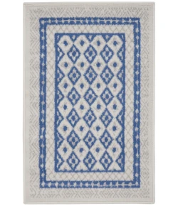 Nourison Home Whimsicle WHS13 Ivory Blue 2 ft. X 3 ft. Area Rug
